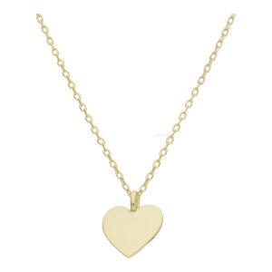 Collier mit Gravur Anhänger Silber 925 Goldplattiert...