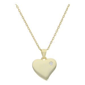 Gravur Anhänger mit Kette Silber 925 Goldplattiert...