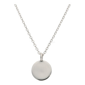 Gravur Anhänger mit Kette Silber 925 FSCO008si