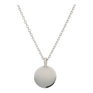 Gravur Anhänger mit Kette Silber 925 FSCO008si