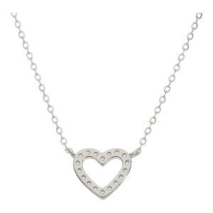 Collier Silber 925 Herz, Zirkonia FSCO021si