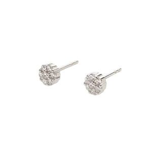 Mabina Ohrstecker Damen Blume 925 Silber 563504 Zirkonia