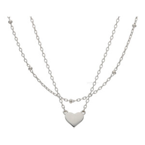 Gravur Anhänger mit Kette Silber 925 rhodiniert Herz...