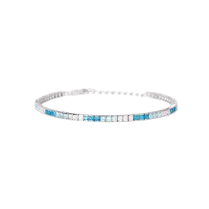Mabina Damen Tennisarmband 925 Silber 533956 Zirkonia,...