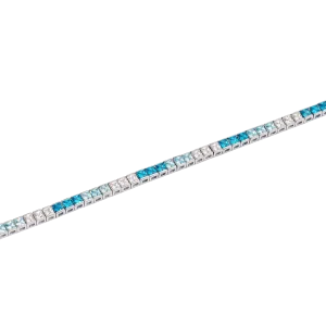 Mabina Damen Tennisarmband 925 Silber 533956 Zirkonia,...