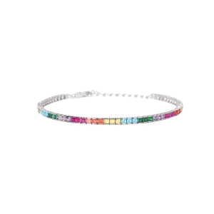 Mabina Damen Tennisarmband 925 Silber 533954 mit...
