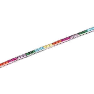 Mabina Damen Tennisarmband 925 Silber 533954 mit...