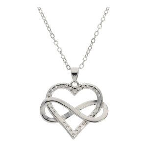 Anhänger mit Kette Silber 925 Herz, Infinity,...