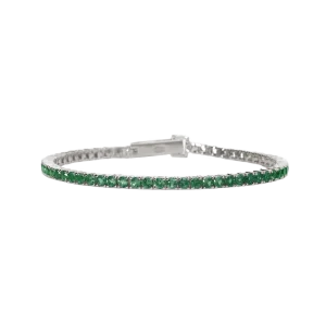 Mabina Damen Tennisarmband 925 Silber 533668 mit...
