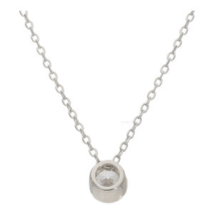 Anhänger mit Kette Silber 925 rhodiniert Cubic...