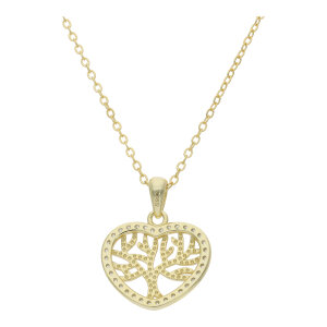 Kette mit Anhänger Silber 925 Gold plattiert...