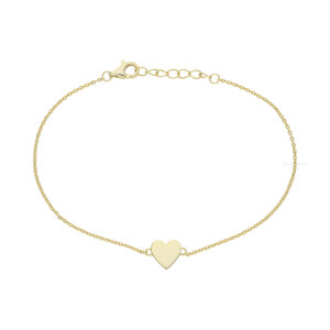 Gravur Armband Silber 925 Gold plattiert FSAB015gg