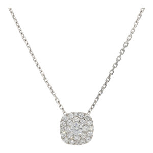 Kettenanhänger 585 Weißgold Brillant 0,23ct...