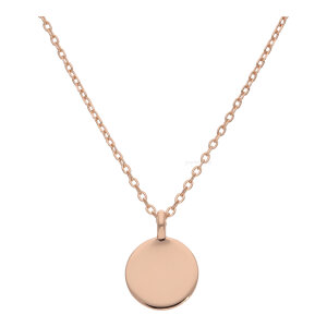 Gravuranhänger mit Kette Silber 925 Roségold...