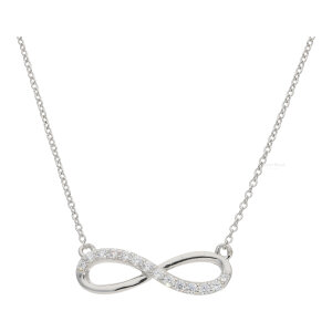 Anhänger mit Kette Silber 925 rhodiniert Zirkonia...