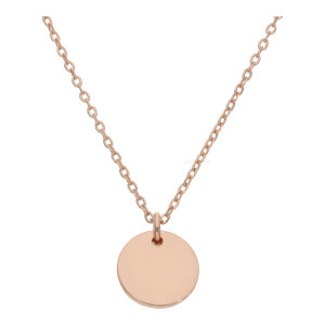 Gravur Anhänger mit Kette Silber 925 Roségold...