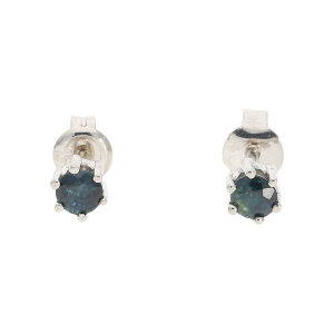 Ohrstecker Saphir blau Weißgold 585 Second Hand...