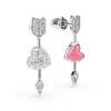 Swarovski Idyllia Drop Ohrhänger 5749602 Herz mit Pfeil, Verschiedene Schliffe, weiß, rhodiniert