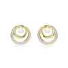 Swarovski Ohrstecker Hyperbola 5740407, Rundschliff, Weiß, Gold plattiert