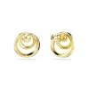 Swarovski Ohrstecker Hyperbola 5740407, Rundschliff, Weiß, Gold plattiert