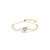 Swarovski Armband Idyllia 5744061 Verschiedene Schliffe, Herz mit Pfeil, Weiß, Gold plattiert