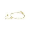 Swarovski Armband Idyllia 5744061 Verschiedene Schliffe, Herz mit Pfeil, Weiß, Gold plattiert