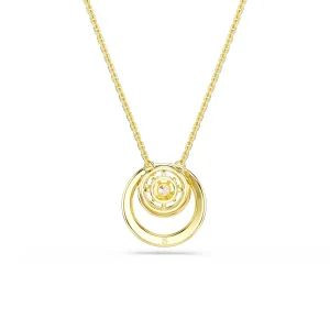 Swarovski Halskette Hyperbola 5738248 Rundschliff, Weiß, Gold plattiert
