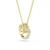Swarovski Halskette Hyperbola 5738248 Rundschliff, Weiß, Gold plattiert
