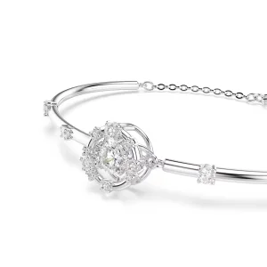Swarovski Armreif Constella 5743523 Rundschliff, Dancing Stone, Weiß, Rhodiniert