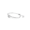 Swarovski Armreif Constella 5743523 Rundschliff, Dancing Stone, Weiß, Rhodiniert