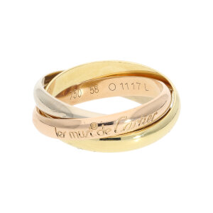 Cartier Ring Gold 750 Tricolor Second Hand wie neu...