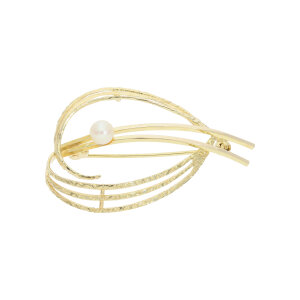 Brosche Gold 333 Akoya Zucht Perle Second Hand 25326158...