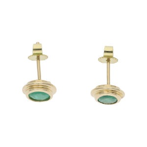 Ohrstecker Damen Gold 585 Smaragd Second Hand 25326134...