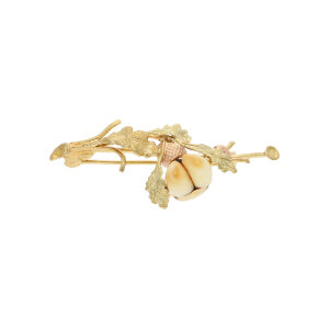 Trachten Brosche Grandel Gold 585 Handarbeit Second Hand...
