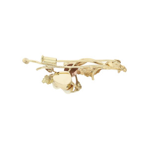 Trachten Brosche Grandel Gold 585 Handarbeit Second Hand...