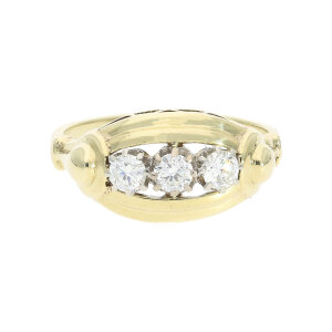 Damen Ring 585 Gold Diamant ca. 0,45ct getragen 25326172...