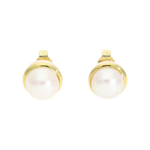 Goldohrstecker 585 Süßwasserzuchtperle Damen...