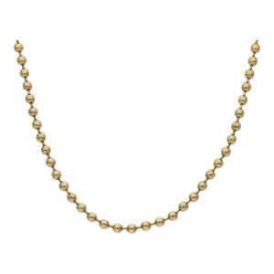 Kugelkette Damen 333 Gold 2,54 mm breit getragen 25326180...