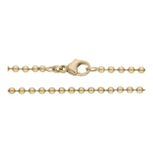 Kugelkette Damen 333 Gold 2,54 mm breit getragen 25326180...