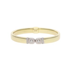 Goldarmreif Damen 585 Gold rhodiniert ca. 0,30 ct Diamant getragen 25326186 Second Hand