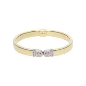 Goldarmreif Damen 585 Gold rhodiniert ca. 0,30 ct Diamant getragen 25326186 Second Hand