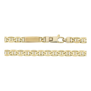 Stegpanzerkette 333 Gold Damen massiv getragen 25326188...