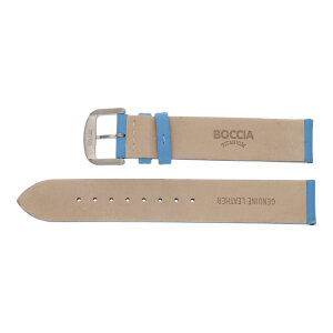 Boccia Uhrband Blau 3365_01_LB Titan Schließe 18 mm...