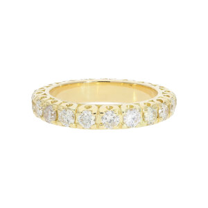 Diamant Goldring 750 ca. 2 Carat Damen getragen 25326196...
