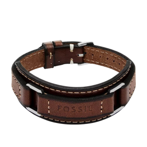 Fossil Armband Edelstahl Leder Machine Kollektion...