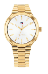 Tommy Hilfiger Uhr Damen 1782819 Edelstahl, Gold...