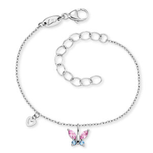 Herzengel Armband Edelstahl, Zirkonia HEBS-BUTTERFLY1-ZIM...