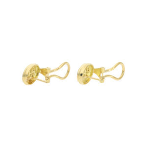 Ohrringe Damen Gold 750 Brillanten Steck Clip getragen...