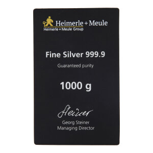 Silberbarren 1.000 Gramm 999.9 Feinsilber SB-2026-02-1kg...