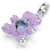 Swarovski Charm Idyllia 5745610 Teddy, Violett, Verschiedene Schliffe, Rhodiniert